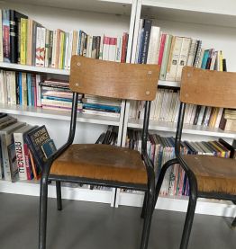 Lot de 3 chaises d'école