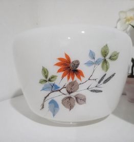 Lot de 2 globes opalines de suspension, luminaire vintage