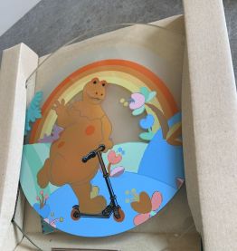 Lampe en verre vintage Casimir 