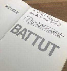 Souvenirs de voyages Michèle BATTUT dédicace 1986