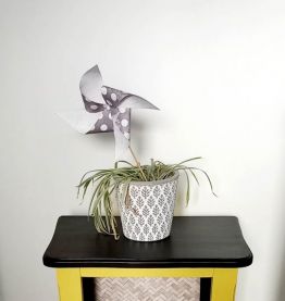 Chevet vintage relooké