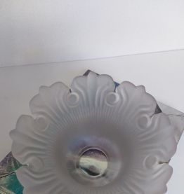 Abat-jour verre dépoli vintage