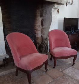 fauteuil crapaud - la paire uniquement