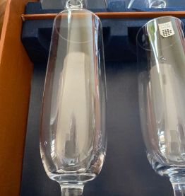 Cristal DAUM 6 Flutes Neuves Modèle Bollene