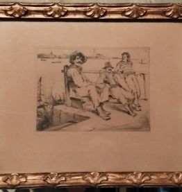 Tableaux lithographies originales "marins" début XXe siècle