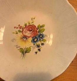 3 Jolies assiettes bouquets fleurs Vintage