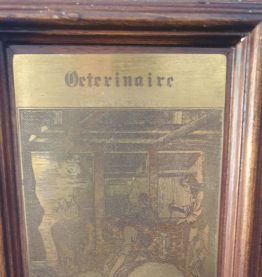 Tableau cuivre gravé