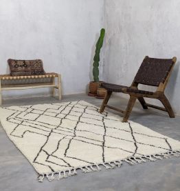 Tapis Marocain Berbère en laine 234 x 140 Cm