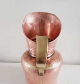 Vase en cuivre et laiton 