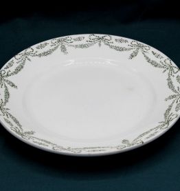 Grand Plat rond - Faïencerie Ste Amandinoise - Vintage