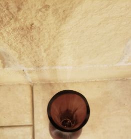 Soliflore violet en parfait état vintage