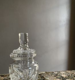 Bonbonnière en cristal de Pologne 