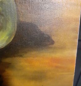 Petit tableau huile sur toile