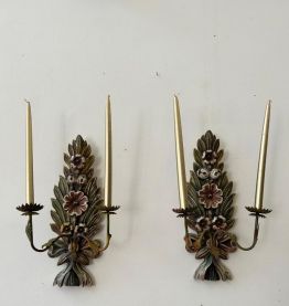 Bougeoirs vintage Bois