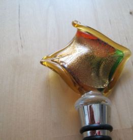 Vintage Italien Verre De Murano flacon décanteur bouchon 