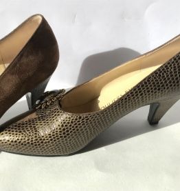 Chaussures Soulier Evelins vintage cuir