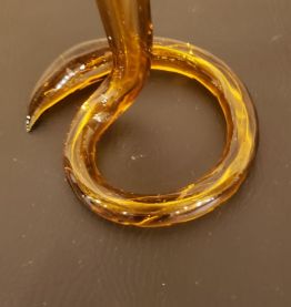 Vase en Corolle couleur ambre