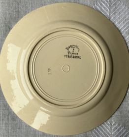 12 assiettes à dessert Badonviller/Strasbourg