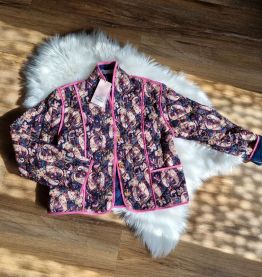 Veste Patchwork matelassée fleurie S