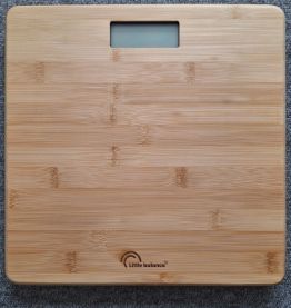 Pèse-personne électronique Little Balance en bambou naturel