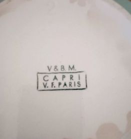 Soupière, Villeroy et Boch, Capri, France, Paris 1950