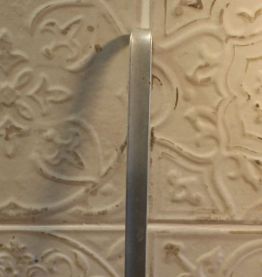 Ancienne Ecumoire en aluminium pour décoration Campagne Shab