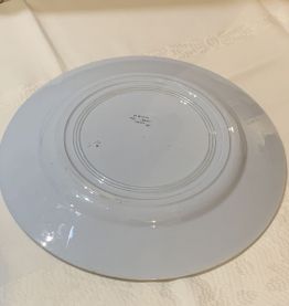 Beau plat en faïence marque HBCM 1930