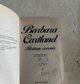 Heritage ecossais, Barbara Cartland (Ref. 2024-175)
