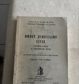 Droit judiciaire civil, Cyr Cambier (Ref. 2024-196)
