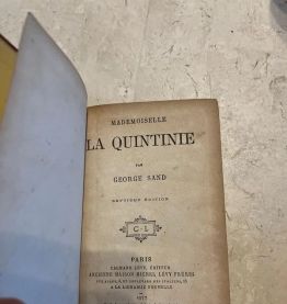 Mademoiselle la quintinie, George Sand (Ref. 2024-234)