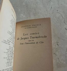 Les contes de Jacques Tournebroche, Anatole France 