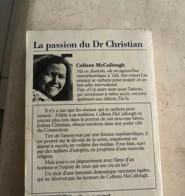 La passion du Dr Christian. Par Colleen McCullough 
