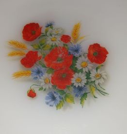Lot de 4 assiettes à dessert Arcopal coquelicot 