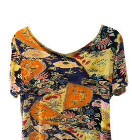 T-shirt à motifs brodé vintage 