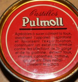 boite fer de pastilles pulmoll 