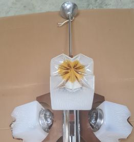 lustre 1970 italien bois Vintage Italian Carlo Mason Mazzega