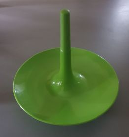 Plats de service plastique vert (lot de 3 empilables)