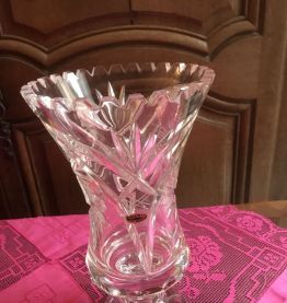 Vase en cristal, made in DDR