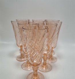  Ensemble de 9 flûtes vintage Rosaline 