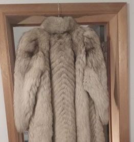 Long Manteau vraie fourrure