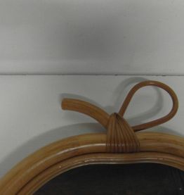 Miroir en rotin