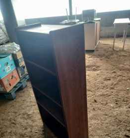 Bibliothèque vintage chêne massif 