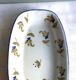 Plat faience