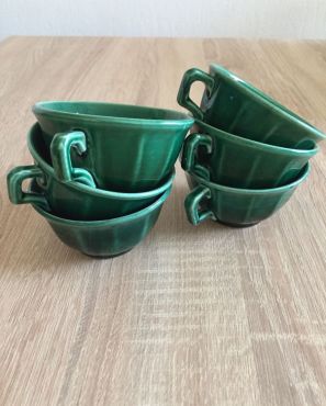 Tasses à café vertes