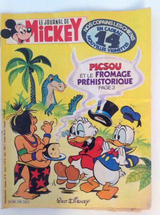 Lot de 5 magazines anciens "Journal de Mickey"