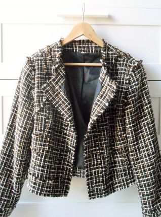 Veste courte épaisse marron taille 44