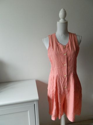 Combishort à pois vintage 60's