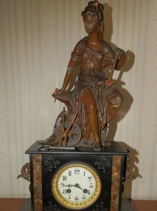 horloge 19e marbre et régule