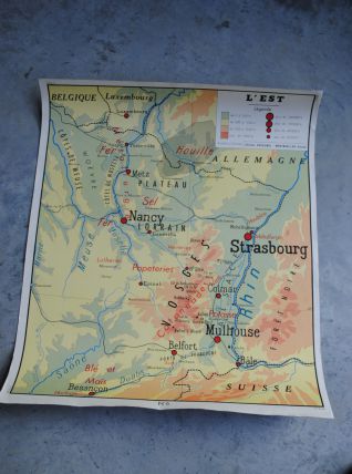 Carte scolaire Rossignol Nord et Est de la France