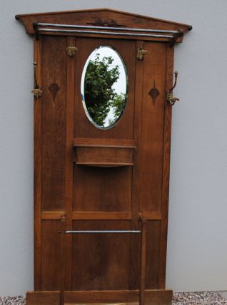 Vestiaire porte manteau ancien en bois